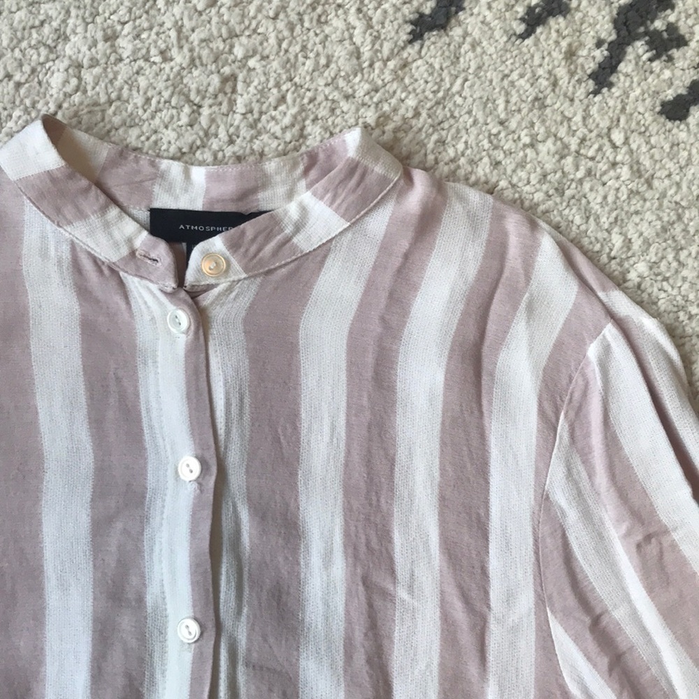 Button down peasant top